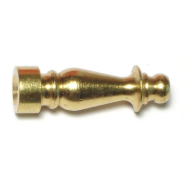 Midwest Fastener 1/4 F x 1-1/2" Brass Finials 5PK 64584 - main